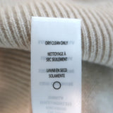 FRAME Frankie Cashmere Puff Sleeve Crew Sweater Vanilla Size Medium