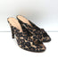 Veronica Beard Pari Mules Leopard Print Satin Size 7.5 Open Toe Heels NEW