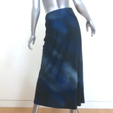 Maria Cher Varela Anna Midi Skirt Navy Ruched Jersey Size Small NEW