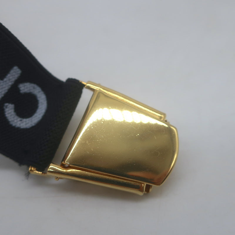 Vintage Chanel 94P Logo Armband Sleeve Garter Black Nylon