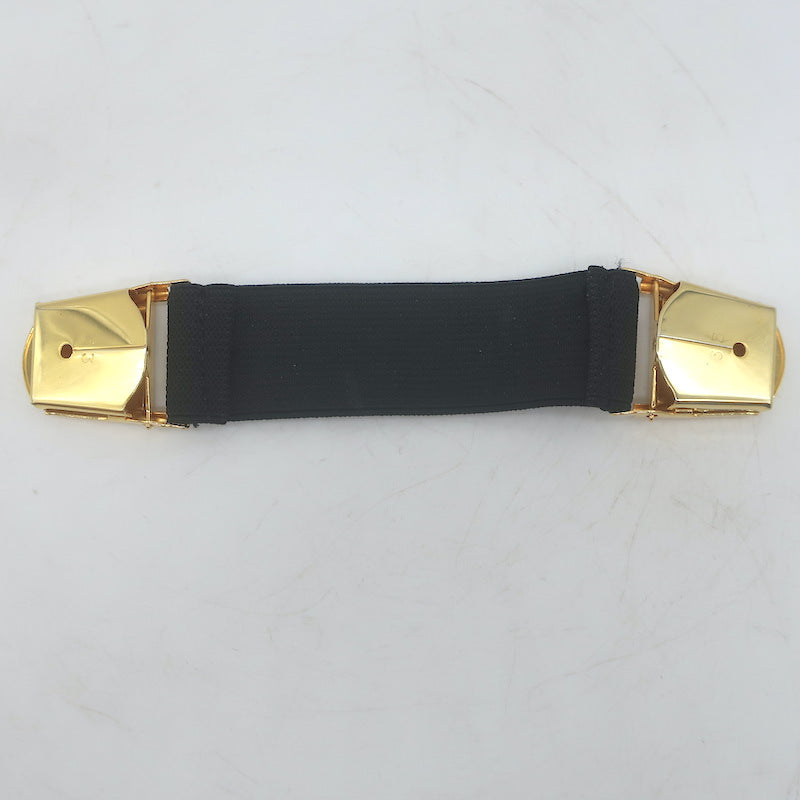 Vintage Chanel 94P Logo Armband Sleeve Garter Black Nylon