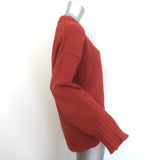G. Label by goop Theo Crewneck Sweater Rust Wool-Cashmere Size Medium