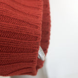 G. Label by goop Theo Crewneck Sweater Rust Wool-Cashmere Size Medium