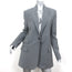 G. Label by Goop Blazer Gray Stretch Wool Size 10 One-Button Jacket