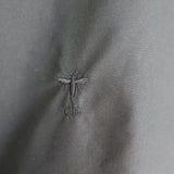 Christian Dior Butterfly Beaded & Embroidered Ruffle Neck Shirt Black Size US 6