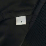 Sandro Silencio Studded Satin Bomber Jacket Black Size 1