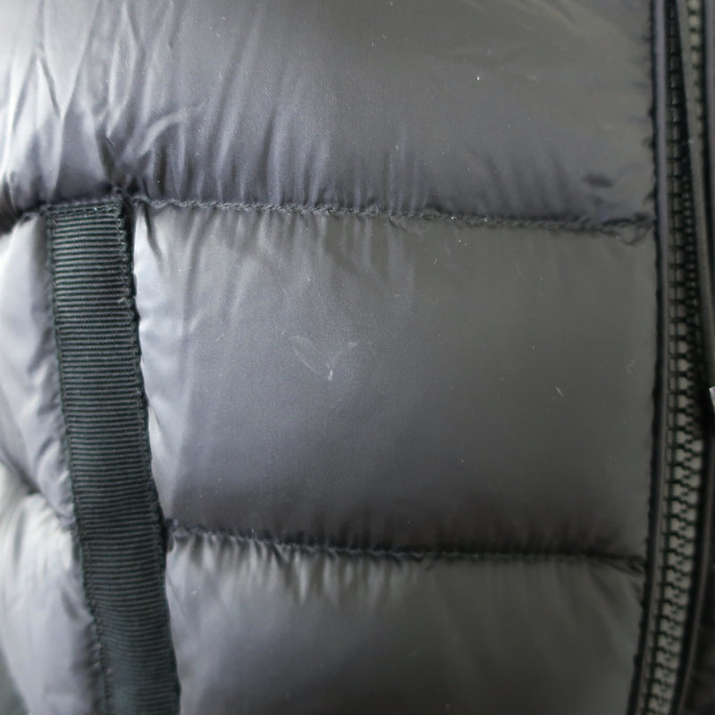 Moncler Cantache Hooded Down Puffer Coat Black Size 3