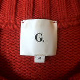 G. Label by goop Theo Crewneck Sweater Rust Wool-Cashmere Size Medium