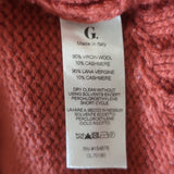 G. Label by goop Theo Crewneck Sweater Rust Wool-Cashmere Size Medium