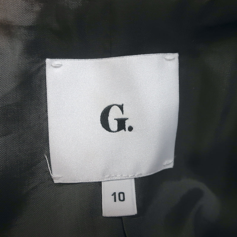 G. Label by Goop Blazer Gray Stretch Wool Size 10 One-Button Jacket