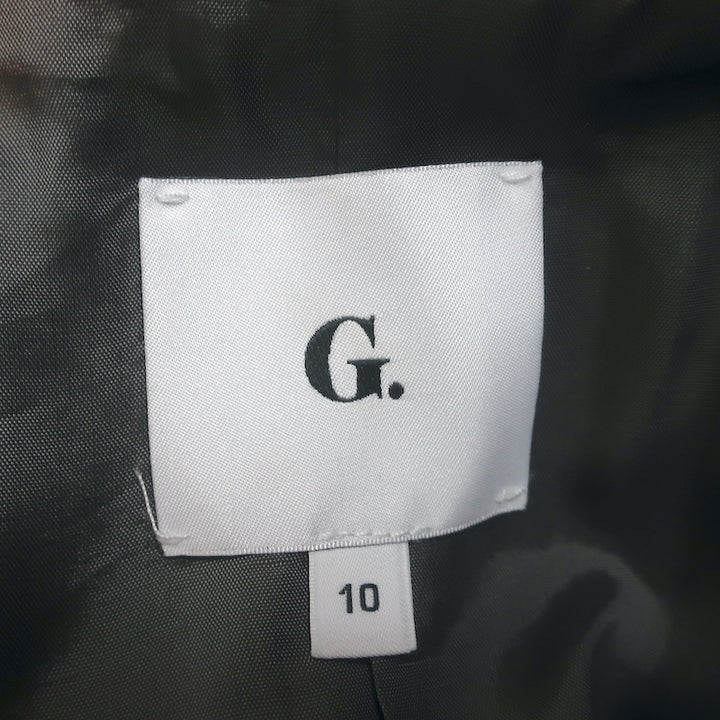 G. Label by Goop Blazer Gray Stretch Wool Size 10 One-Button Jacket