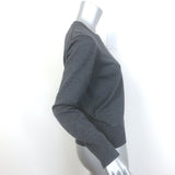 AMI Paris Ami De Coeur Embroidered Crewneck Sweater Gray Wool Size Small