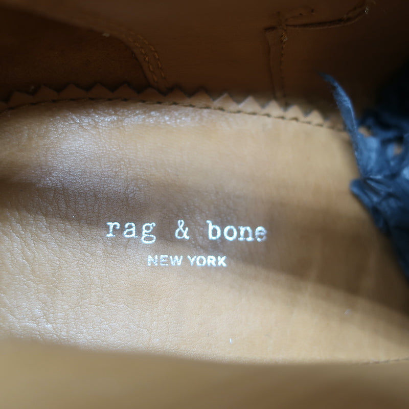 Rag &amp; Bone Harrow Ankle Boots Stucco Suede Size 37.5 High Heel Booties