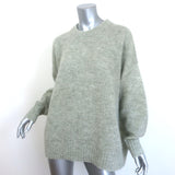 Jenni Kayne Cocoon Crewneck Sweater Sage Gray Alpaca-Wool Size Medium