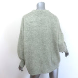 Jenni Kayne Cocoon Crewneck Sweater Sage Gray Alpaca-Wool Size Medium