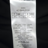 Christian Dior Butterfly Beaded & Embroidered Ruffle Neck Shirt Black Size US 6