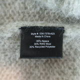 Jenni Kayne Cocoon Crewneck Sweater Sage Gray Alpaca-Wool Size Medium