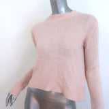 Derek Lam 10 Crosby Open-Back Sweater Pink Cashmere-Blend Size Extra Small