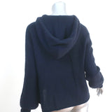 360 Cashmere Hooded Sweater Navy Cashmere Size Extra Small