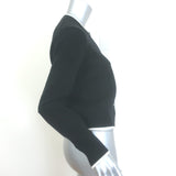 Theory Tipped Cashmere Crewneck Cardigan Black Size Small