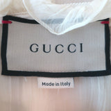 Gucci Tie-Neck Ruffled Chiffon Blouse Ivory Size 36 Long Sleeve Button-Up Top