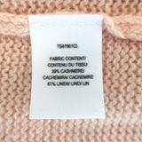Derek Lam 10 Crosby Open-Back Sweater Pink Cashmere-Blend Size Extra Small
