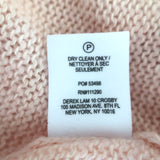 Derek Lam 10 Crosby Open-Back Sweater Pink Cashmere-Blend Size Extra Small