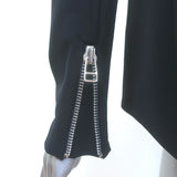 Veronica Beard Hadley Scuba Moto Jacket Dark Navy Size 6