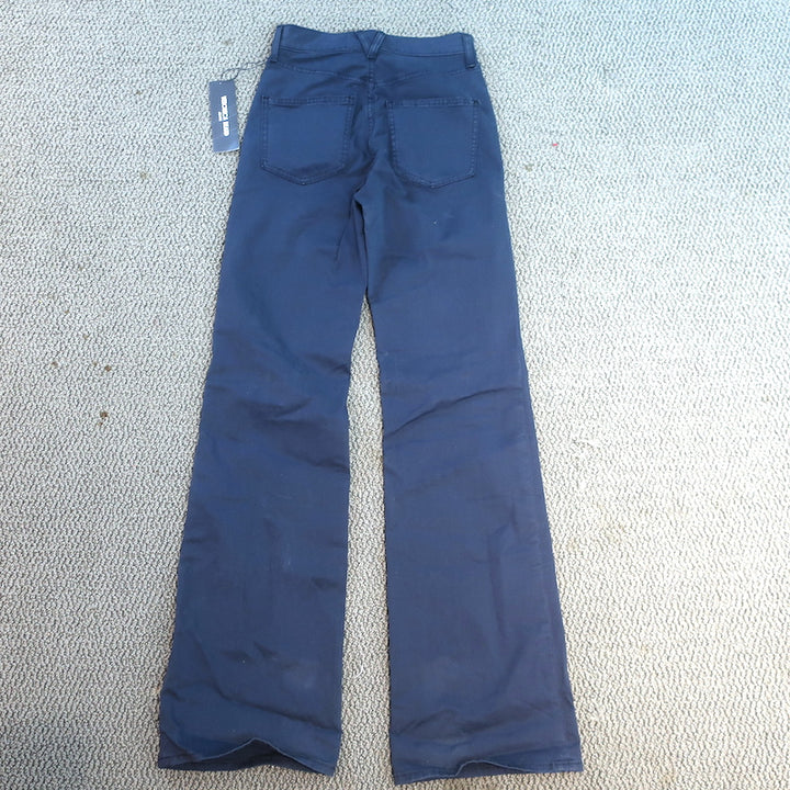 Veronica Beard Crosbie Wide-Leg Patch Pocket Jeans Navy Size 25 NEW