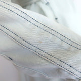 Louis Vuitton Studded Denim Belted Mini Shirt Dress Washed Light Blue Size 38