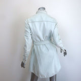 Louis Vuitton Studded Denim Belted Mini Shirt Dress Washed Light Blue Size 38