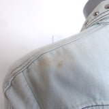 Louis Vuitton Studded Denim Belted Mini Shirt Dress Washed Light Blue Size 38