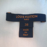 Louis Vuitton Studded Denim Belted Mini Shirt Dress Washed Light Blue Size 38