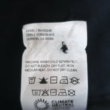 Reformation Long Sleeve Mini Shirtdress Rana Black Stretch Cotton Size 8