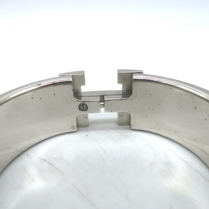 Hermes Clic Clac H PM Bracelet Dark Brown Enamel Palladium Hardware