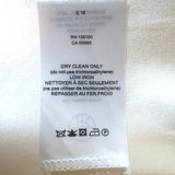 The Row Schoolboy Blazer Ivory Stretch Wool Crepe Size 6 Two-Button Jacket