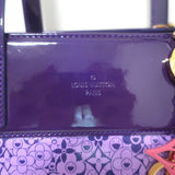 Louis Vuitton Cosmic Blossom PM Tote Purple Printed Coated Canvas Shoulder Bag