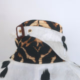 Burberry Carrington Dalmation Print Car Coat Off-White Cotton Size US 2