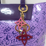 Louis Vuitton Cosmic Blossom PM Tote Purple Printed Coated Canvas Shoulder Bag