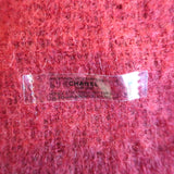 Chanel CC Camellia Throw Blanket Red Wool-Mohair