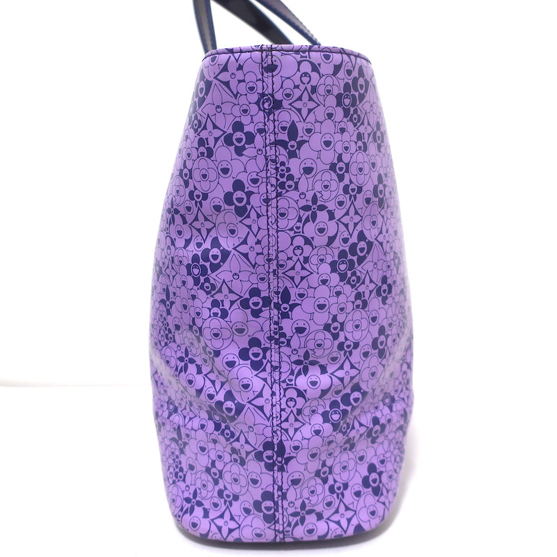 Louis Vuitton Cosmic Blossom PM Tote Purple Printed Coated Canvas Shoulder Bag