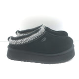 UGG Tazz Platform Slippers Black Suede Size 8