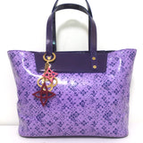 Louis Vuitton Cosmic Blossom PM Tote Purple Printed Coated Canvas Shoulder Bag