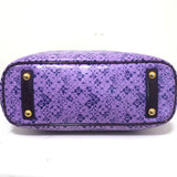 Louis Vuitton Cosmic Blossom PM Tote Purple Printed Coated Canvas Shoulder Bag