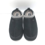 UGG Tazz Platform Slippers Black Suede Size 8