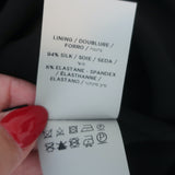 Tom Ford Leopard Calf Hair Cuff Dress Black Crepe Size 44