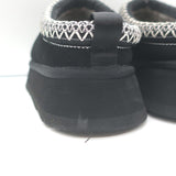UGG Tazz Platform Slippers Black Suede Size 8