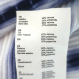 Maje Mitournelle Tie Dye Ribbed Knit Cardigan & Tank Twin Set White/Navy Size 1