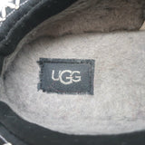 UGG Tazz Platform Slippers Black Suede Size 8