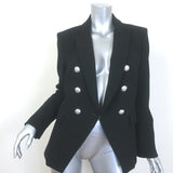 Veronica Beard Miller Dickey Jacket Black Size 8 Double Breasted Blazer